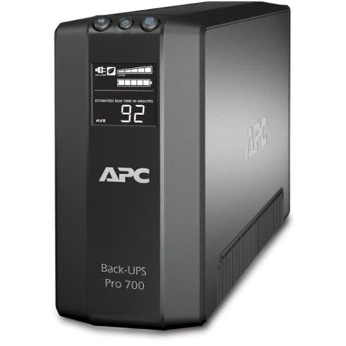 APC BR700G Back-UPS Pro, 700VA/420W, Tower, 120V, 6x NEMA 5-15R Outlets, AVR, LCD, User Replaceable Battery (formerly Back-UPS RS 700)