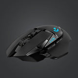 Logitech 910-005565 G502 Lightspeed Wireless Gaming Mouse, Black