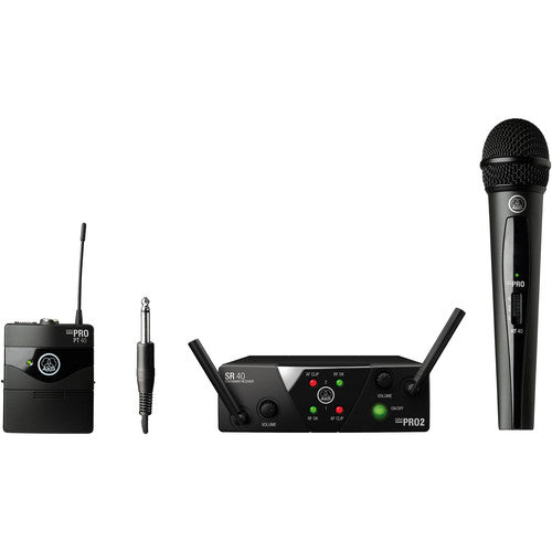 AKG 3352X00060 WMS40 Mini Wireless Handheld & Bodypack Dual System (Channels B & D)