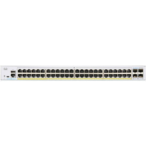 Cisco Business CBS350-48P-4X 48-Port Gigabit PoE+ Compliant Managed Network Switch with SFP+ (370W)