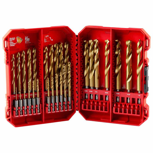 MILWAUKEE 48-89-4672 SHOCKWAVE Impact Duty™ RED HELIX™ Titanium Drill Bit Set