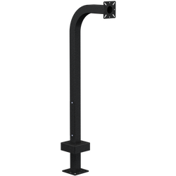 PEDESTAL PRO 22PE1-EBMU-01-CRS 42" Black Wrinkle Gooseneck Pedestal