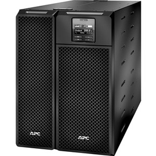 APC SRT6KXLT-5KTF Smart-UPS On-Line, kVA 6 kW, Tower, 208V, 8x 5-20R, 4x L6-20R, 3x L6-30R, 1x L14-30R NEMA, NMC+SmartSlot, with transformer 208V to 120V, W/O Rail Kit