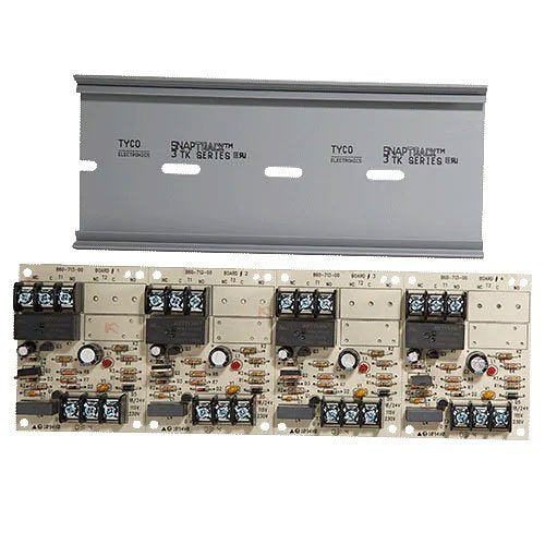 System Sensor R-14T Multi-Voltage Conventional Relay, 4-Gang (SPDT) Relay with 4 Activation LEDs