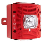 System Sensor SPSRK-R SpectrAlert Advance Red Outdoor Speaker Strobe, Standard CD, "FIRE" Marking (Replacement Model)