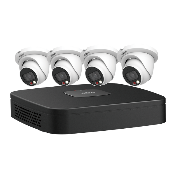 Dahua N444E42C IP Camera & Recorder Kit, 4-Channel Network Kit, 4 X 4MP, VU-MORE NT CLR 2.8mm