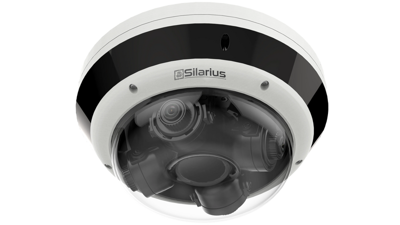 Silarius Pro Series SIL-MSD16MP288 16MP Outdoor Multisensor Network Dome Camera with Four 2.8-8mm Lenses & Night Vision