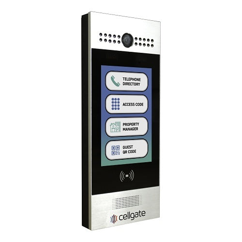 Cellgate AA1MSE-VZN Watchman W461 VZN Telephone Entry with Live Streaming Video for Multi-Family or Commercial Applications, 7.5" Color Display, Surface-Mount