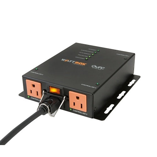 WattBox WB-300-IP-3 300 Series IP Power Conditioner Compact with OvrC Home, 3-Controlled Outlets