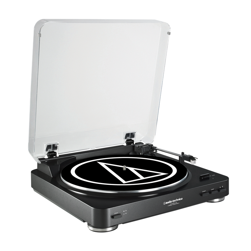 IN STOCK! Audio-Technica AT-LP60BK-USB Fully Automatic Belt-Drive Stereo Turntable (USB & Analog), Black