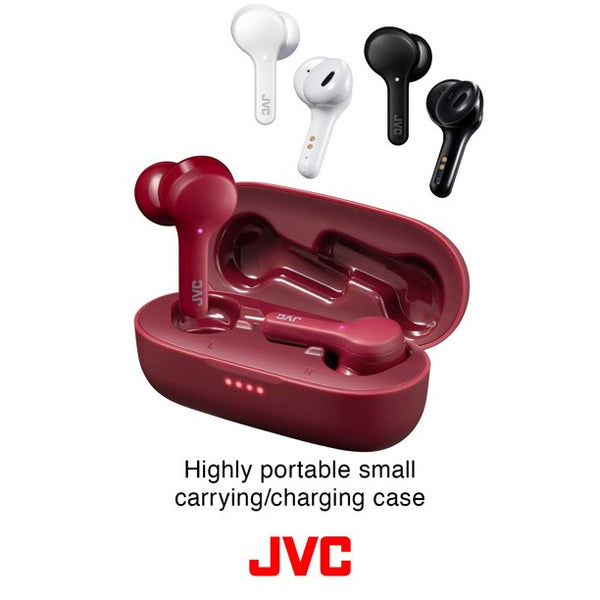 IN STOCK! JVC HA-A8TW In-Ear True Wireless Stereo Bluetooth® Earbuds with Microphone and Charging Case (White)