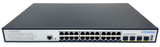 Silarius SIL-B24M3POE1G400 24 Ports 10/100/1000Mbps Gigabit Layer 3 Managed PoE+ switch with 4 Ports 10G SFP+ Uplink, 1 Console, 6KV surge protection, 400W, rack mount installation