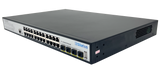 Silarius SIL-B24M3POE1G400 24 Ports 10/100/1000Mbps Gigabit Layer 3 Managed PoE+ switch with 4 Ports 10G SFP+ Uplink, 1 Console, 6KV surge protection, 400W, rack mount installation