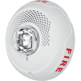 System Sensor SPSCWL L-Series Indoor Speaker Strobe, Ceiling Mount, "FIRE" Marking, White