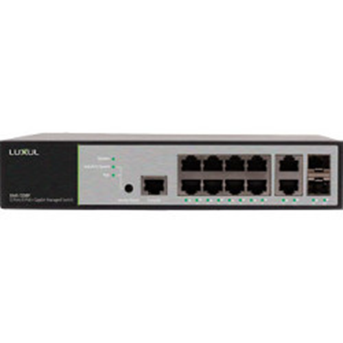 Luxul XMS-1208P 12 Port Gigabit POE Managed Switch