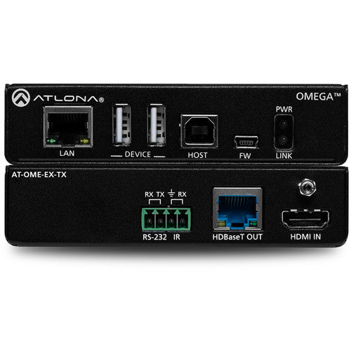 Atlona® AT-OME-EX-TX Omega 4K/UHD HDMI Over HDBaseT Transmitter with USB, Control, and PoE