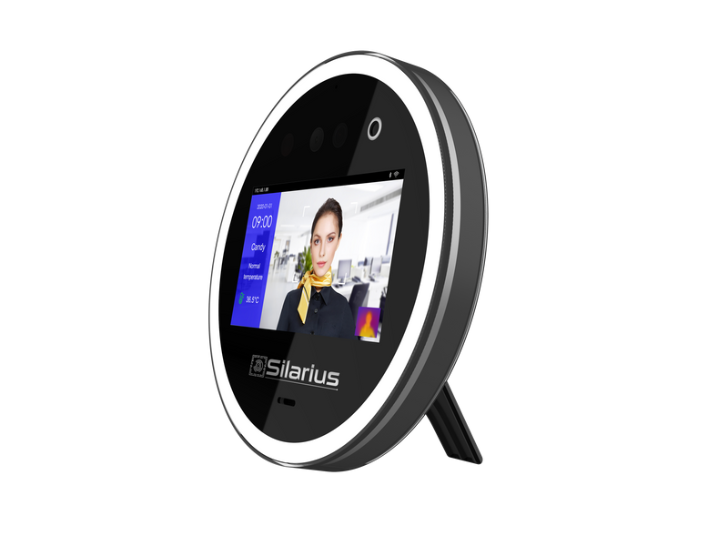 Silarius SIL‐ACCESSTEMP Smart Face Recognition, Temperature Measurement Device, Employee time management Device (NDAA Compliant)