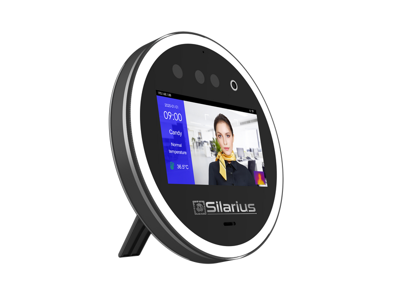 Silarius SIL‐ACCESSTEMP Smart Face Recognition, Temperature Measurement Device, Employee time management Device (NDAA Compliant)