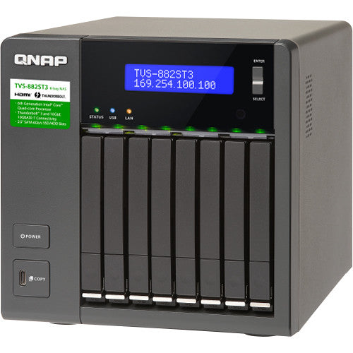 QNAP TVS-882ST3-I7-16G-US TVS-882ST3 8-Bay NAS Enclosure