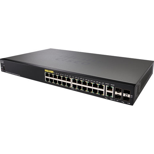 Cisco SF350-24P-K9-NA 350 Series 24-Port PoE+ Managed 10/100 Mb/s Ethernet Switch