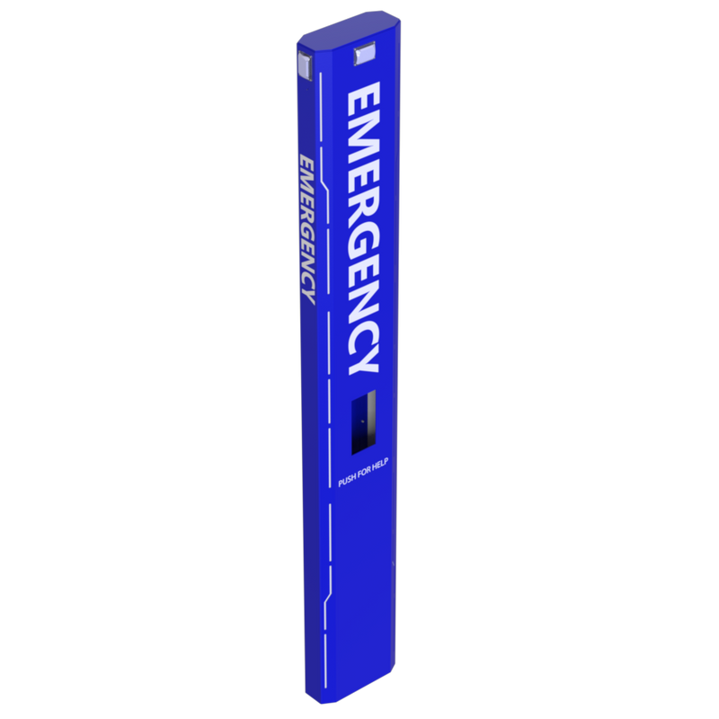 PEDESTAL PRO PRO Emergency Tower with Blue Powdercoat Finish 156TOW-EMER-01-ALU