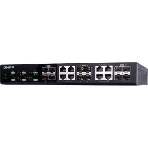 QNAP QSW-M1208-8C-US 12-Port 10GbE Managed Switch with SFP+