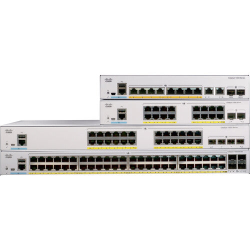 Cisco Catalyst C1000-24FP-4X-L 24-Port Gigabit PoE+ Compliant Managed Switch with SFP+