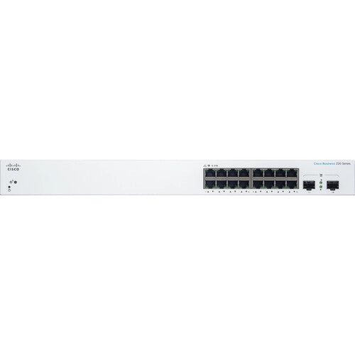 Cisco CBS220-16T-2G 16-Port Gigabit Managed Network Switch with SFP