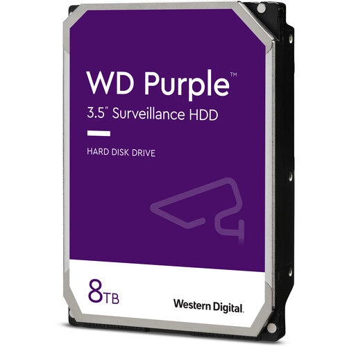 IN STOCK! WD Purple 8TB WD8001PURP Surveillance Hard Drive - SATA-5640rpm-64MB