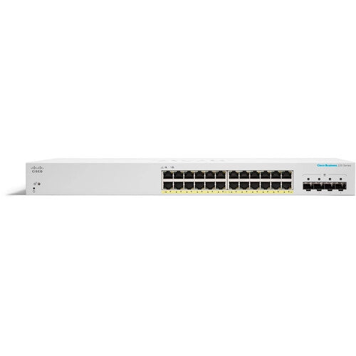 Cisco CBS220-24P-4G 24-Port Gigabit PoE+ Compliant Managed Network Switch with SFP