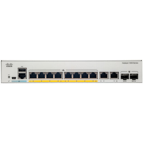 Cisco C1000-8P-E-2G-L Catalyst 1000 8-Port Switch