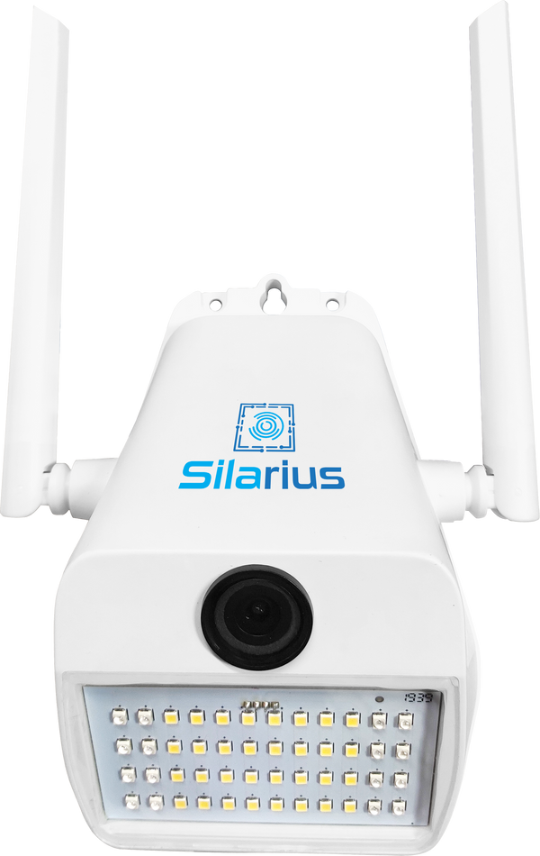 Silarius SIL-LIGHTSWIFI2MP28 WiFi, APP enabled, fixed, 2MP full HD, Alarm lights, Outdoor camera, 2-Way Audio - 2.8mm lens