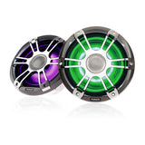 Fusion® 010-02432-11 Signature Series 3 6.5" 230 Watt Coaxial Sports Chrome Marine Speakers (Pair) with CRGBW LED Lighting