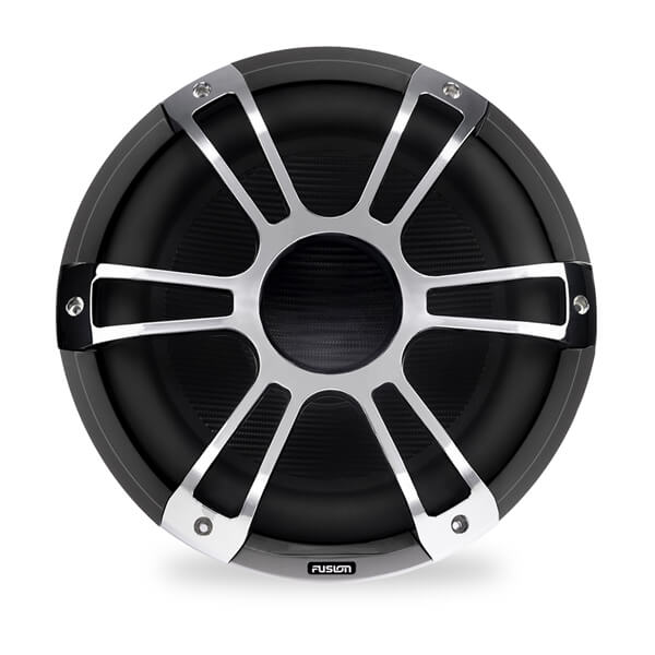 Fusion® 010-02436-11 Signature Series 3 12" 1,400 Watt Sports Chrome Marine Subwoofer with CRGBW