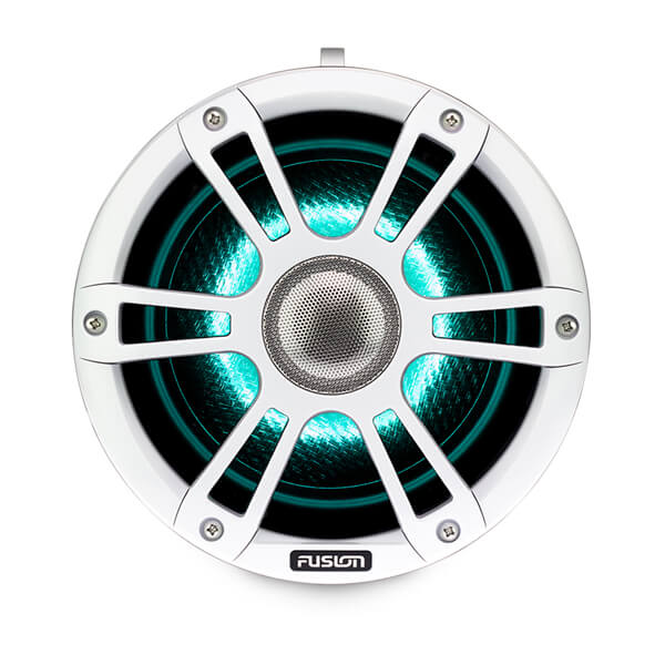 Fusion® 010-02438-01 Signature Series 3 6.5" 230 Watt Sports White Marine Wake Tower Speakers (Pair) with CRGBW