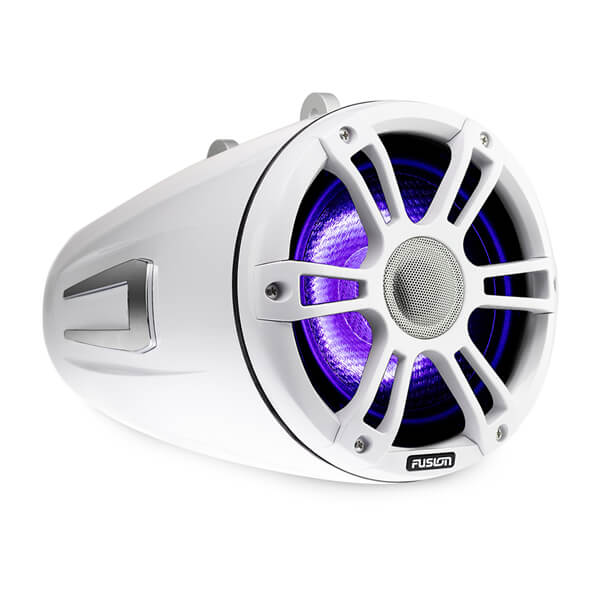 Fusion® 010-02439-01 Signature Series 3 7.7" 280 Watt Sports White Marine Wake Tower Speakers (Pair) with CRGBW