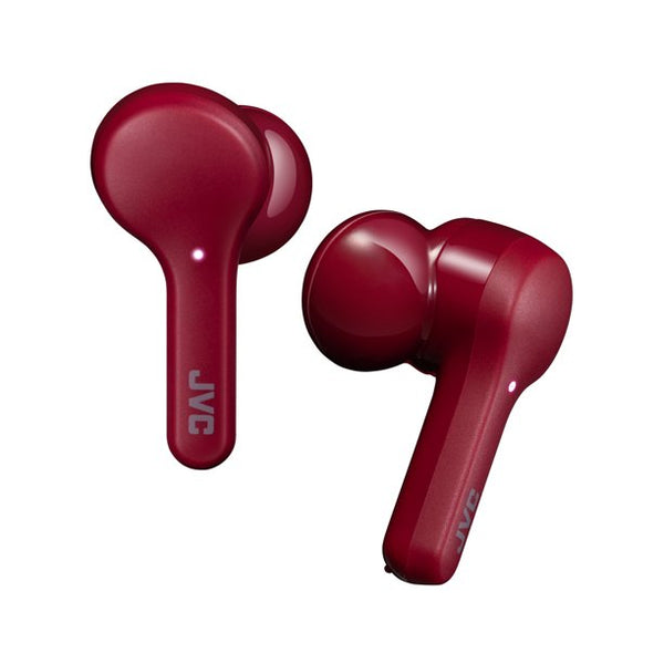 IN STOCK! JVC HA-A8TR In-Ear True Wireless Stereo Bluetooth® Earbuds with Microphone and Charging Case (Red)