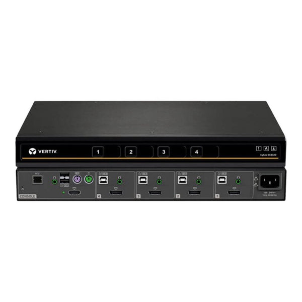 Vertiv SC945DPH-400 Cybex SC900 Secure KVM | 4 Port Universal DP/H Dual Display | CAC PP4.0