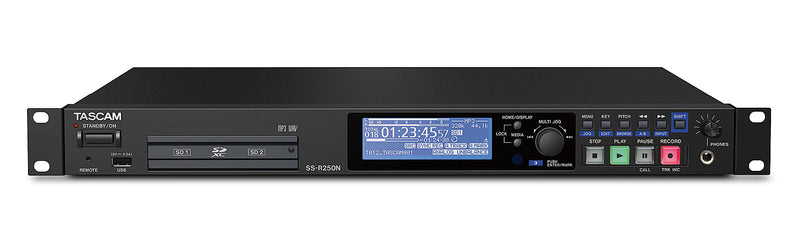 Tascam SS-R250N Memory Recorder with Networking and Optional Dante Support