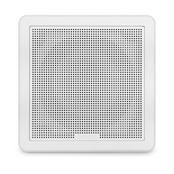 Fusion® 010-02300-10 FM Series 7.7" 200-Watt Square White Flush Mount Marine Speakers