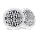 Fusion® 010-02080-00 EL Series 6.5" 80-Watt Classic White Marine Speaker (Pair)