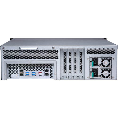 QNAP TS-1677XU-RP-2700-16G-US 16-Bay NAS/iSCSI IP-SAN w/ Redundant Power Supply