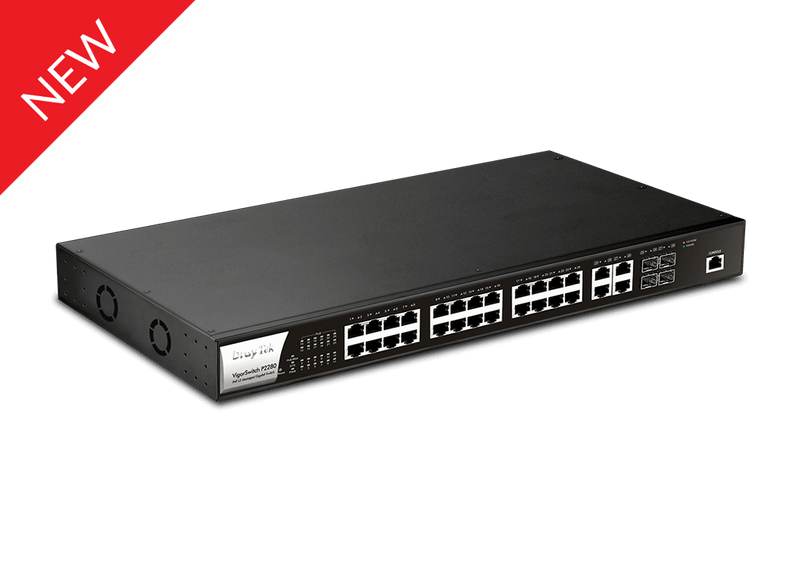 DrayTek VigorSwitch G2280 Layer 2 Managed Gigabit switch