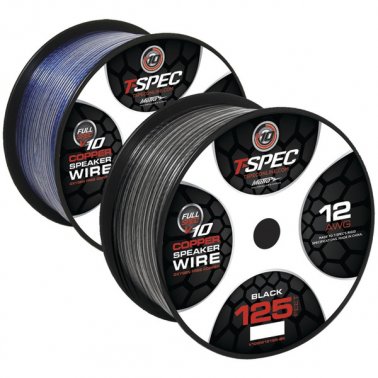 IN STOCK! T-Spec V10SW12125-BK v10 SERIES Speaker Wire (125ft, 12 Gauge)