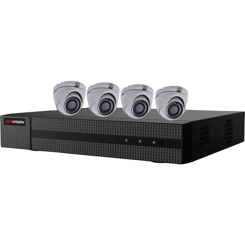 Hikvision EKT-K41T24 4CH DVR W/ 1TB HDD & 4-2MP Turret Cameras