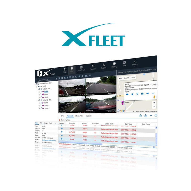 Everfocus XFleet2040 CMS with 2U Chassis Server Incl, 2 Years Up to 40 Vehicles