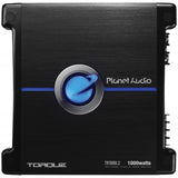 Planet Audio TR1000.2 Torque Series 1,000 Watt 2-Channel Full-Range Class AB Amp