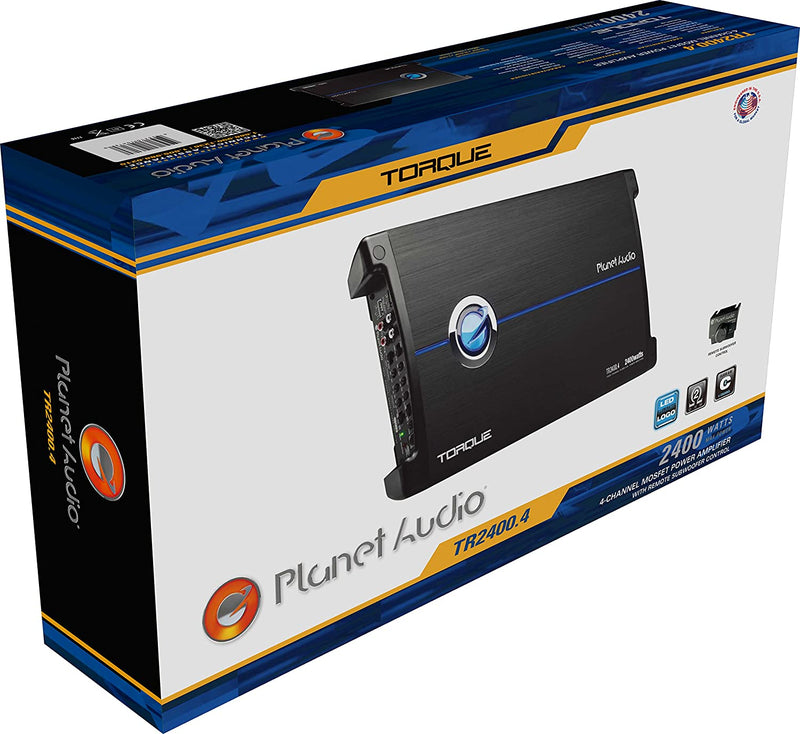 Planet Audio TR2400.4 Torque Series 4CH Full-Range Class AB Amp (2,400 Watts)