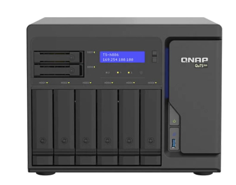 QNAP TS-h886-D1622-16G 8 Bay QuTS hero NAS