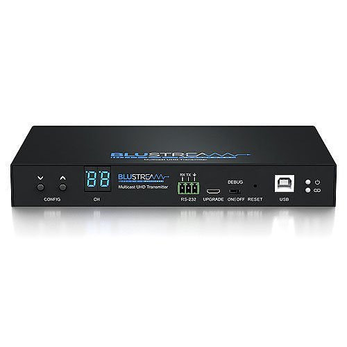 Blustream IP200UHD-TX IP Multicast HDMI UHD Video KVM over 1GB Network Receiver with Bi-directional IR / RS-232 & USB / KVM